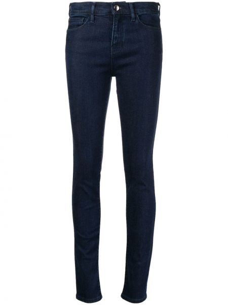 Høy midje skinny jeans Emporio Armani blå