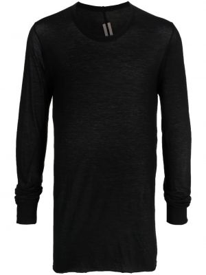 Långärmad t-shirt Rick Owens svart