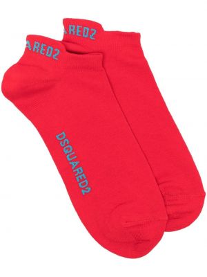 Чорапи с принт Dsquared2 червено
