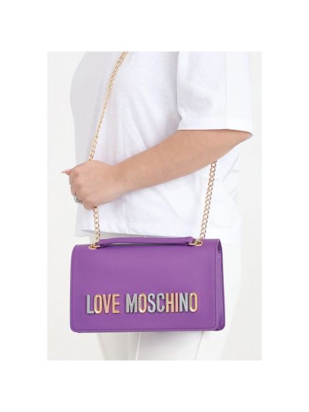 Torba na ramię Love Moschino fioletowa