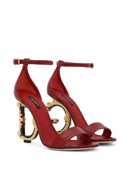 Sandales à talons Dolce & Gabbana rouge