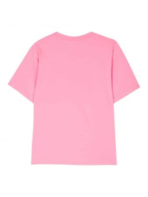 Bavlněné tričko Dsquared2 růžové