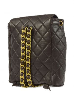 Leder rucksack Chanel Pre-owned braun