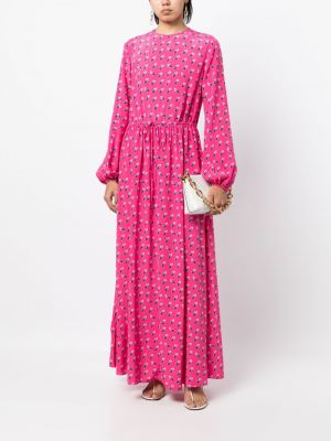 Sukienka długa Dvf Diane Von Furstenberg różowa