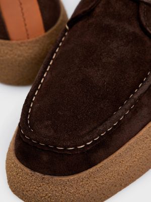 Замшеві черевики Gant коричневі