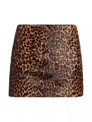 Леопардовая юбка мини с принтом Michael Kors Collection