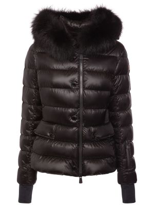 Najlonska pernata jakna Moncler Grenoble crna