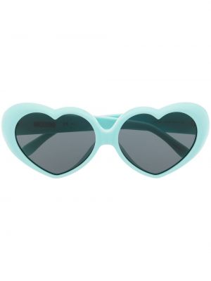 Слънчеви очила със сърца Moschino Eyewear синьо