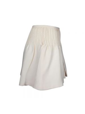 Falda de lana Valentino Vintage blanco