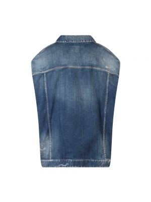 Kurtka jeansowa oversize Dsquared2 niebieska