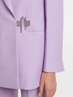 Blazer en laine à imprimé en mohair Givenchy violet