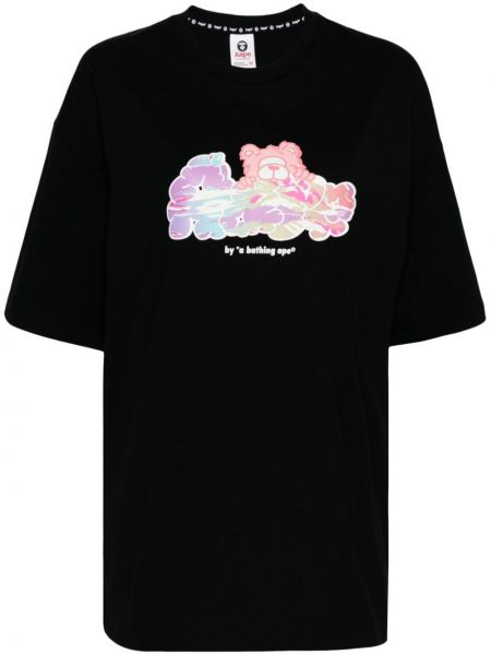 Kokvilnas t-krekls Aape By *a Bathing Ape® melns