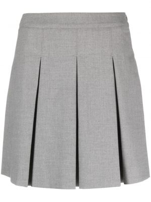 Plisované mini sukně Peserico šedé