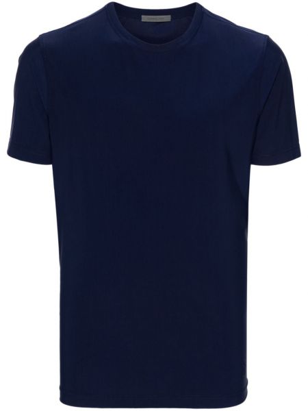 Siuvinėtas marškinėliai Corneliani mėlyna