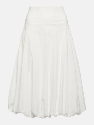 Bavlněné midi sukně Jacques Wei bílé