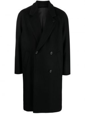 Gyapjú kabát Lardini fekete