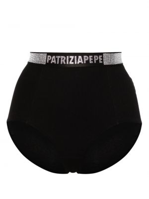 Křišťálové kalhotky Patrizia Pepe černé