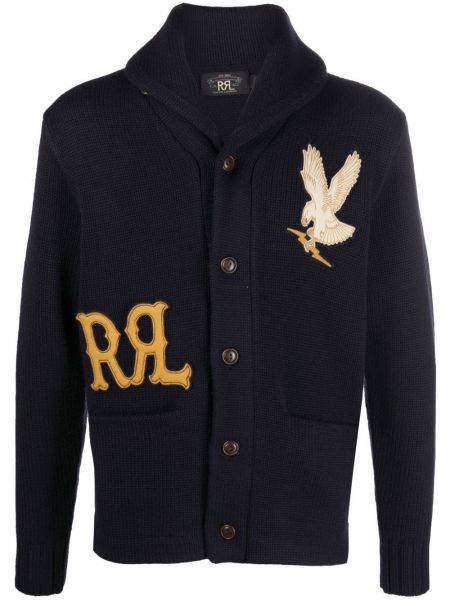 Tröja med broderi Ralph Lauren Rrl blå