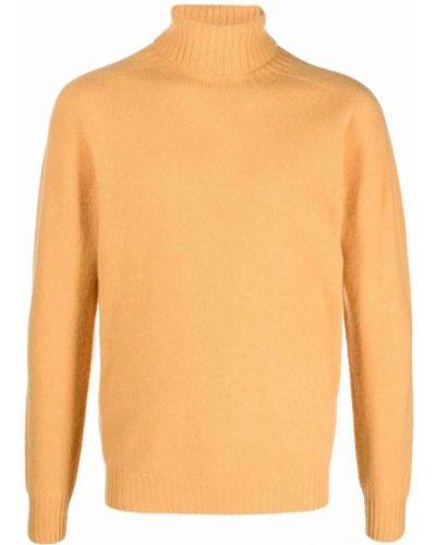 Jersey de punto de cuello vuelto de tela jersey Altea amarillo
