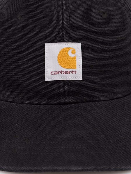 Bavlněná kšiltovka s aplikacemi Carhartt Wip černá