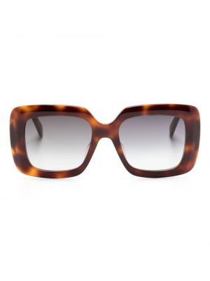 Brązowe okulary przeciwsłoneczne oversize Celine Eyewear