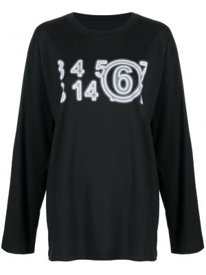 Sweatshirt Mm6 Maison Margiela svart