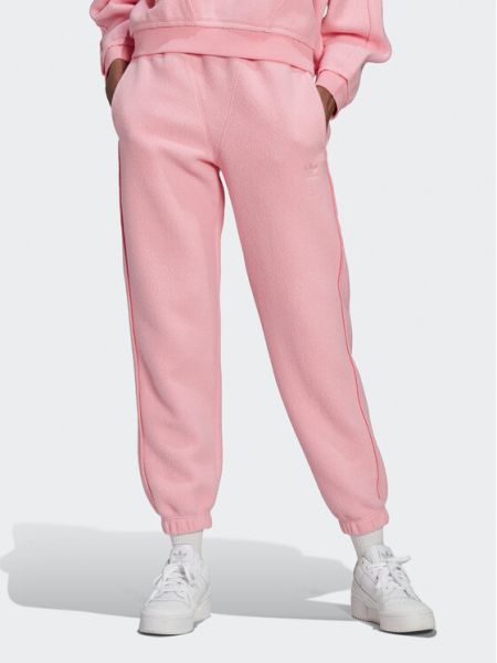 Sportski komplet bootcut Adidas ružičasta