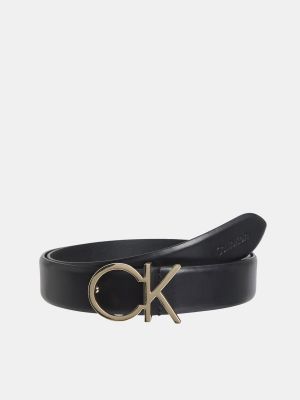 Cinturón de cuero con hebilla Calvin Klein