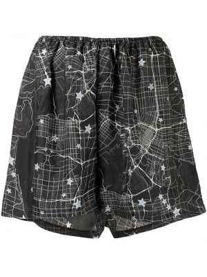 Pantalones cortos con estampado de estrellas Fred Segal negro