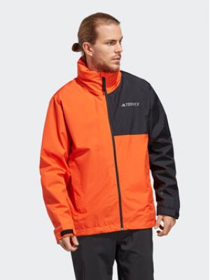 Priliehavá športová bunda Adidas - oranžová