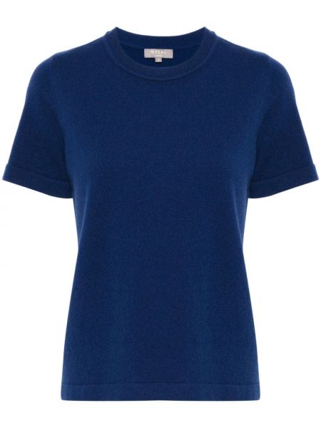 Кашмирена тениска N.peal синьо