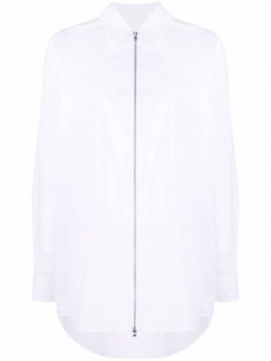 Camisa con cremallera manga larga Mm6 Maison Margiela blanco