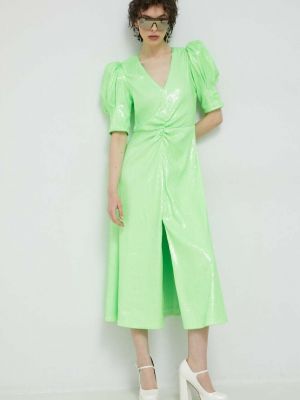 Midi haljina Rotate zelena