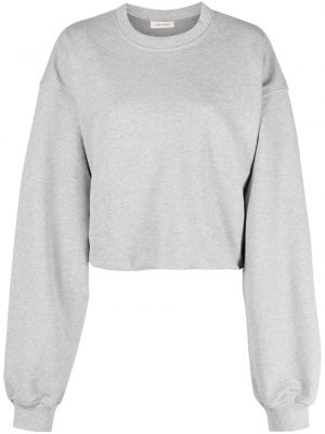Sweatshirt aus baumwoll mit rundem ausschnitt The Mannei grau