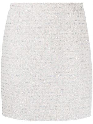 Tvídové mini sukně s flitry Alessandra Rich