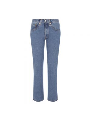 Niebieskie proste jeansy Re/done