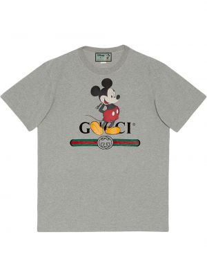 Camiseta oversized Gucci gris