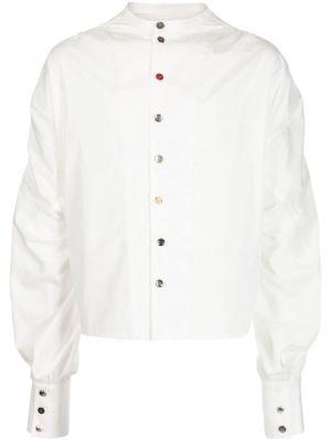 Bavlnená košeľa Christopher Nemeth biela