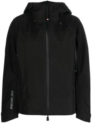 Lyžiarska bunda s kapucňou Moncler Grenoble čierna