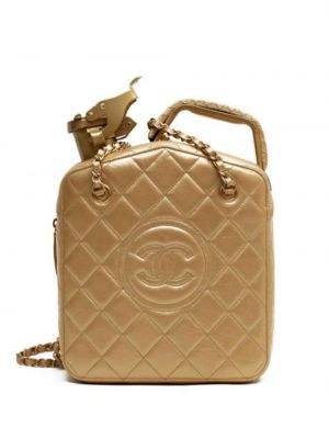 Taška Chanel Pre-owned zlatá