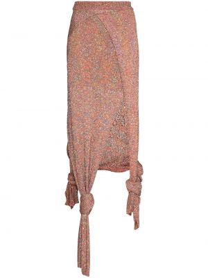 Асимметричная юбка Loewe, розовая