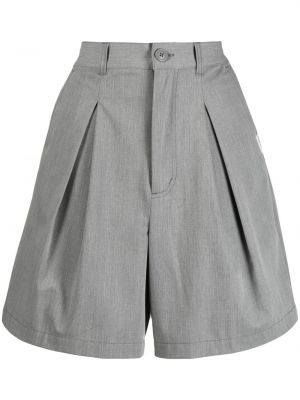 Shorts taille haute plissées Chocoolate gris