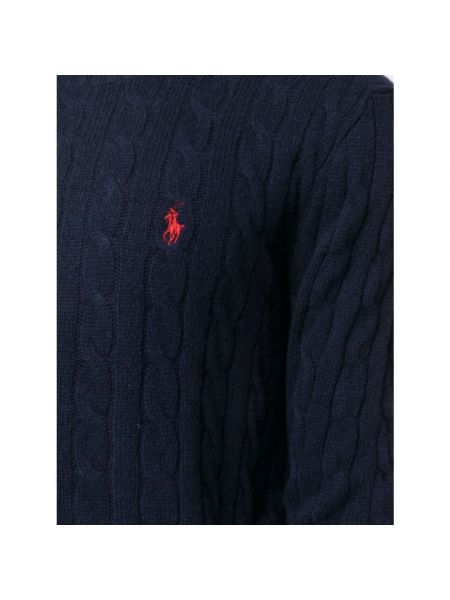 Sweter z kaszmiru Ralph Lauren niebieski