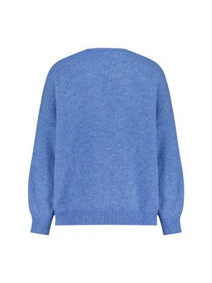 Jersey de lana de alpaca de punto Hugo Boss azul