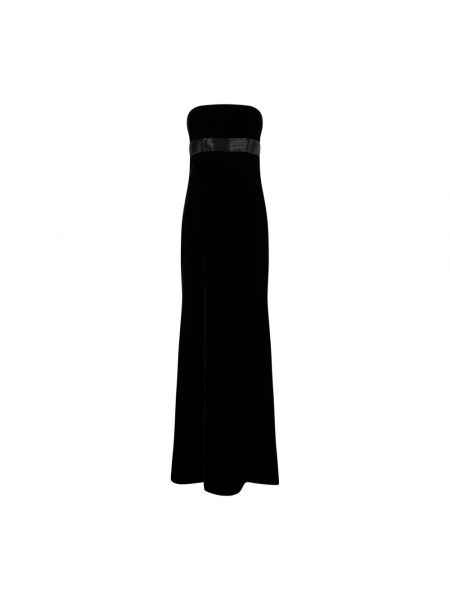 Sukienka długa bez rękawów Giorgio Armani czarna