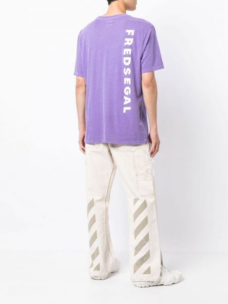 T-krekls ar apdruku Fred Segal violets
