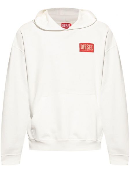 Hætte lang sweater Diesel hvid