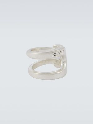 Prsten Gucci stříbrný