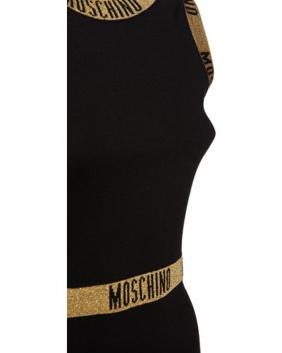 Sukienka mini wełniana Moschino czarna