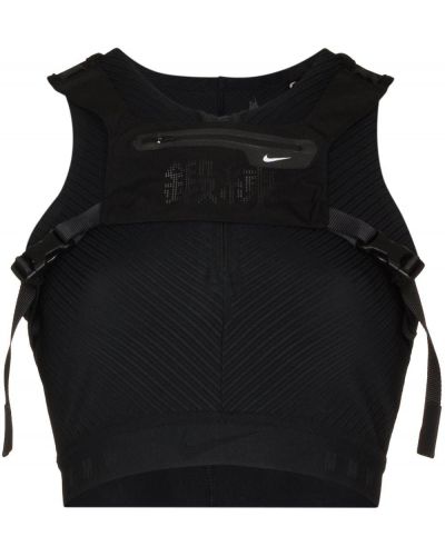 Crop top Nike svart